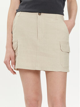 ONLY ONLY Fustă mini Malfy-Caro 15310982 Bej Regular Fit