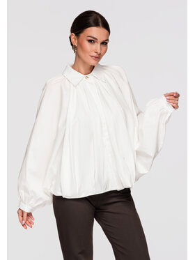 Ombre Ombre Koszula OW-SH-E0006 Biały Oversize