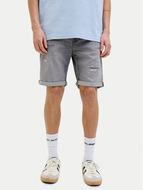 Jack&Jones Jack&Jones Džínsové šortky Rick 12269503 Sivá Regular Fit