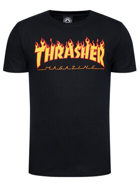 Thrasher T-shirt Flame Crna Regular Fit