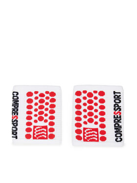 Compressport Compressport Σετ Περικάρπια  Sweatbands 3D.Dots WSTV2 Λευκό