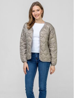 Perso Perso Prechodná bunda BLE260048F Béžová Regular Fit