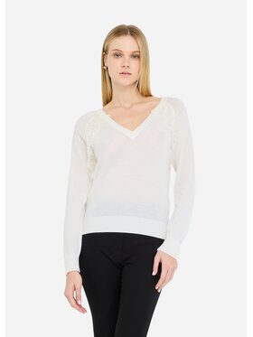 Liu Jo Liu Jo Sweter CF5423MA82OX0718 Biały Regular Fit
