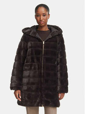 Marella Marella Krzno Galosce 2625456062 Tamno bež Regular Fit