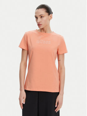 Guess Футболка V3BI11 J1314 Оранжевий Regular Fit