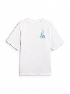 4F 4F T-Shirt SUMMER SPLASH Biały Loose Fit