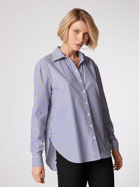 Simple Simple Chemise LINDA TOL KOD550-01 Bleu marine Relaxed Fit