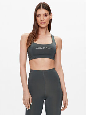 Calvin Klein Performance Calvin Klein Performance Сутиен-топ 00GWS3K119 Зелен