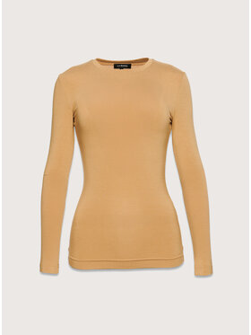 La Mania La Mania Longsleeve SONIA Beżowy Classic Fit