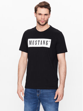 Mustang Mustang T-Shirt Alex 1013223 Czarny Regular Fit