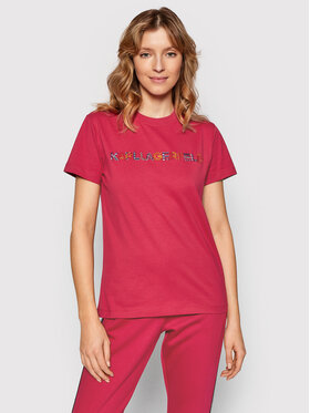 KARL LAGERFELD KARL LAGERFELD T-Shirt 220W1704 Rosa Regular Fit