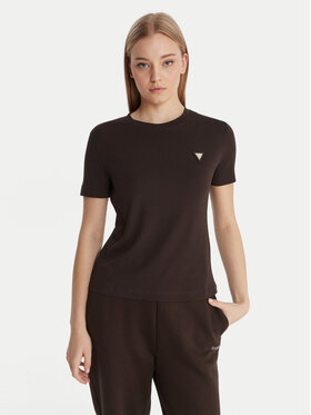 Guess Guess Футболка V6RI17 KD741 Коричневий Regular Fit