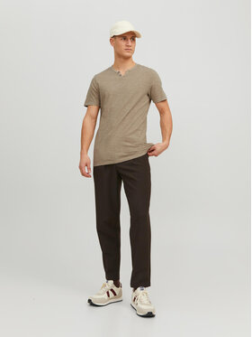 Jack&Jones Majica Split 12164972 Bež Standard Fit