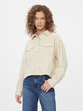 Wrangler Wrangler Übergangsjacke Boxy 112342669 Weiß Regular Fit