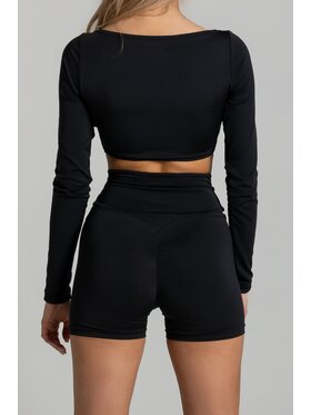 Chiara Wear Chiara Wear Szorty rowerowe BIKER X PUSH-UP Czarny Slim Fit