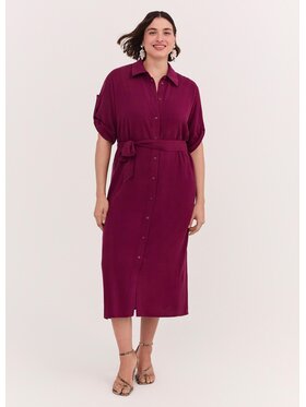 Fiorella Rubino Fiorella Rubino Sukienka koktajlowa 7040T001801N036 Bordowy Regular Fit