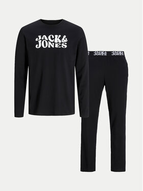 Jack&Jones Pidžama Elton 12267003 Crna Standard Fit