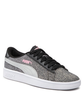 Puma Puma Sneakersy Smash v2 Glitz Glam Jr 367377 Srebrny