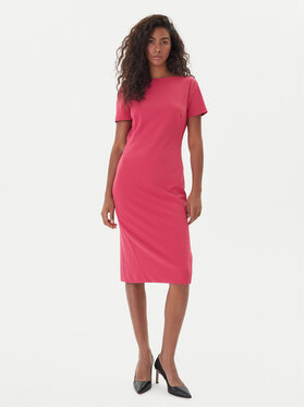 Calvin Klein Calvin Klein Koktel haljina LV044D063G Ružičasta Slim Fit