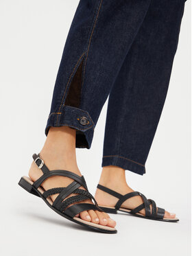 Caprice Caprice Sandále 9-28100-42 Čierna