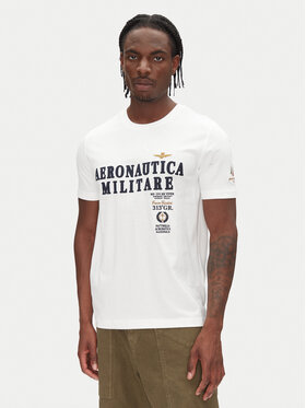 Aeronautica Militare Aeronautica Militare T-Shirt 251TS2401J592 Biały Regular Fit