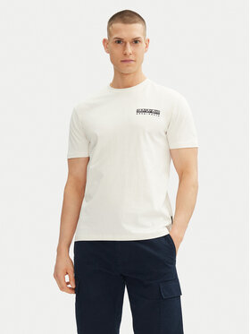 Napapijri Napapijri Tricou S-Vignoni Back SS NP0A4ILXN1A1 Alb Regular Fit