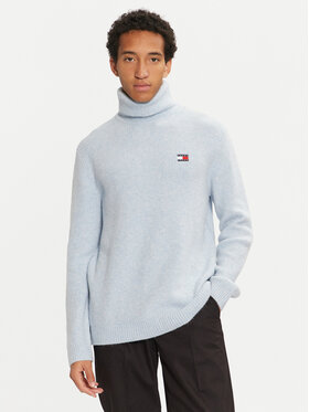 Tommy Jeans Tommy Jeans Golf DM0DM20602 Błękitny Slim Fit