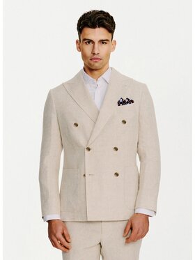 Pako Lorente Pako Lorente Marynarka P26SP-3G-039 Beżowy Slim Fit