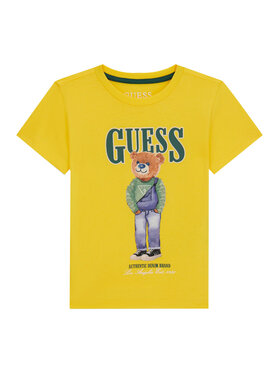 Guess Guess T-shirt N6RI05 K8HM4 Giallo Regular Fit