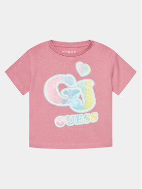 Guess Guess T-shirt K4RI28 K8HM0 Rosa Boxy Fit