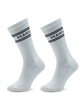 Makia Makia Kõrgete unisex sokkide komplekt (2 paari) Stripe U83015 Valge