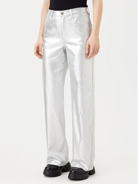 ONLY ONLY Teksad Juicy 15331673 Hõbedane Wide Leg