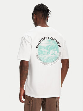 Hunter Hunter T-Shirt Rasputin HARM0057251 Λευκό Relaxed Fit