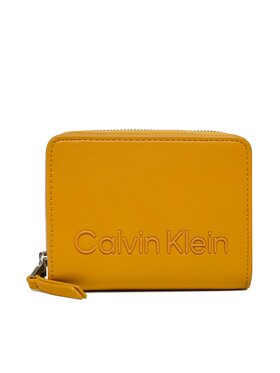 Calvin Klein Calvin Klein Mały Portfel Damski Ck Set Za Wallet Md K60K610264 Żółty