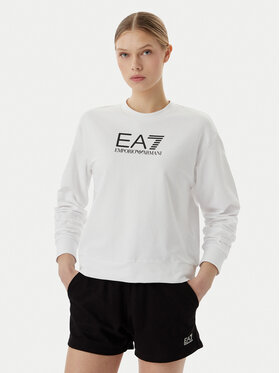 EA7 Emporio Armani EA7 Emporio Armani Set mikina a sportovní šortky 7W000974 AF13135 M0003 Bílá Regular Fit