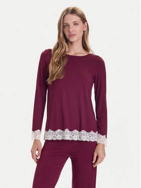 United Colors Of Benetton United Colors Of Benetton Pidžamska bluza 3Z123M07X Tamnocrvena Regular Fit