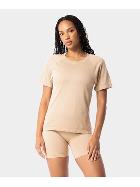 Carpatree Carpatree Koszulka techniczna Simply Top Beżowy Fitted Fit