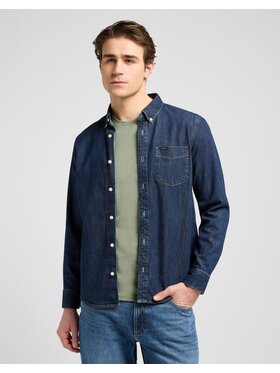 Lee Lee Koszula BUTTON DOWN Niebieski Regular Fit