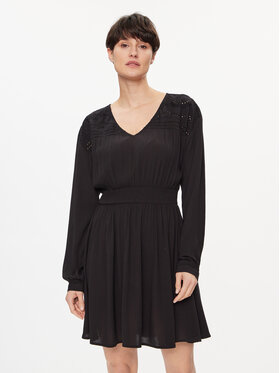 Vila Vila Haljina za svaki dan Mesa 14092006 Crna Loose Fit
