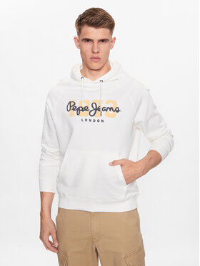 Pepe Jeans Pepe Jeans Bluza Meier Hoodie PM582482 Biały Regular Fit