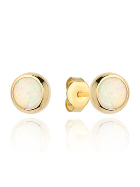 Fugart Fugart Kolczyki Kolczyki złote opal w oprawie złota FUG7-21-K01277-2 Złoty