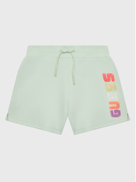 Guess Guess Pantaloncini sportivi J3GD21 FL04P Verde Relaxed Fit