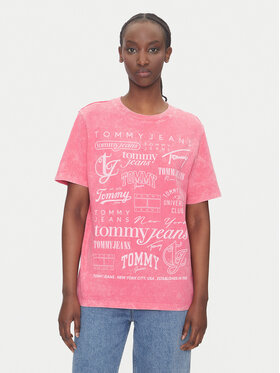 Tommy Jeans Tommy Jeans Футболка Multi Brand DW0DW20923 Рожевий Relaxed Fit