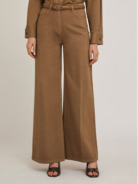 Motivi Motivi Spodnie materiałowe P733Q003789N022 Brązowy Over Fit