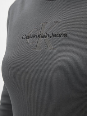 Calvin Klein Jeans Vsakodnevna Obleka Hero Monologo J20J222514 Siva Slim Fit