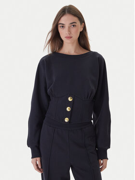 PINKO PINKO Mikina Mantovana 105612 A2TC Tmavomodrá Regular Fit