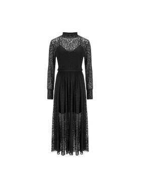 La Mania La Mania Sukienka codzienna MAHL Czarny Classic Fit