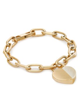 Fossil Fossil Brățară Harlow Linear Texture Heart JF04658710 Auriu