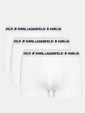 KARL LAGERFELD KARL LAGERFELD Komplet 3 par bokserek 240M2110 Biały
