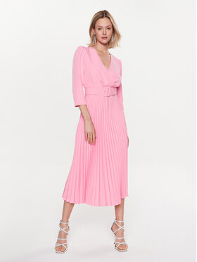 Nissa Nissa Vsakodnevna obleka RZ14011 Roza Regular Fit
